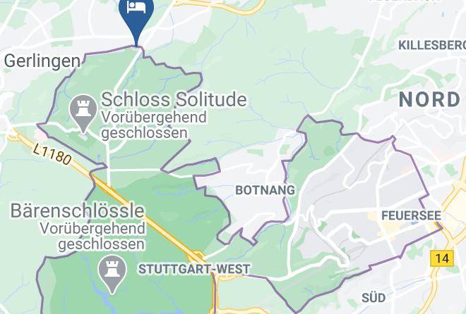 Stuttgart - Hotel Gastehaus Morlock Maps