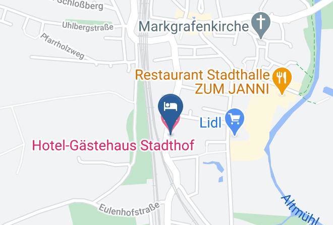 Weisenburg Gunzenhausen - Hotel Gastehaus Stadthof Maps