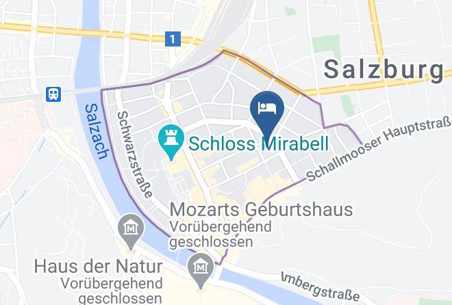 Salzburg - Hotel Gastehaus Wolf Dietrich Salzburg Maps