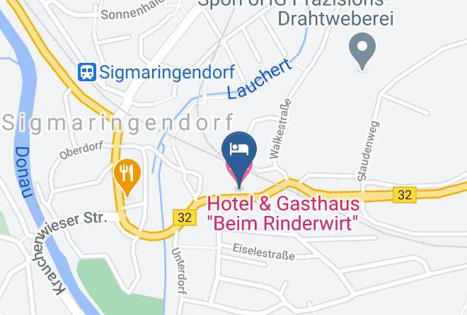 Sigmaringen - Hotel & Gasthaus Beim Rinderwirt Maps
