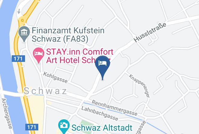 Schwaz - Hotel Gasthof Goldener Lowe Fam Schoser Maps