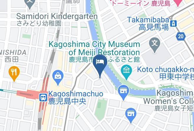 Kagoshima City - Hotel Gasthof Maps