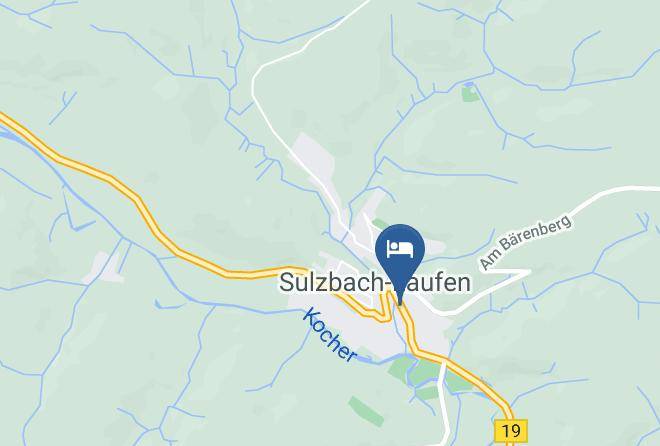 Schwabisch Hall - Hotel Restaurant Krone Sulzbach Laufen Maps
