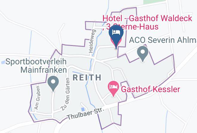 Bad Kissingen - Hotel Gasthof Waldeck 3 Sterne Haus Maps