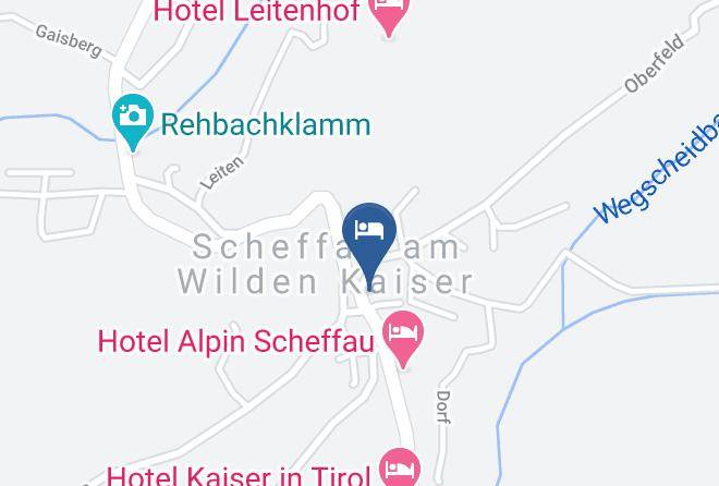 Kufstein - Hotel Gasthof Weberbauer Scheffau Maps