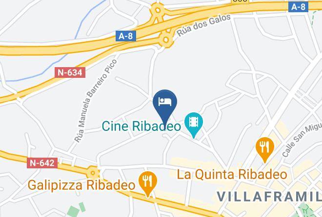 Lugo - Hotel Gastronomico Araucaria Ribadeo Maps