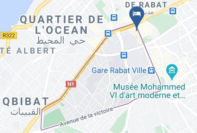 Rabat - Hotel Gaulois Maps
