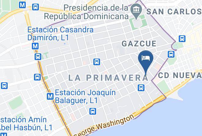 Santo Domingo De Guzman - Hotel Gazcue Maps