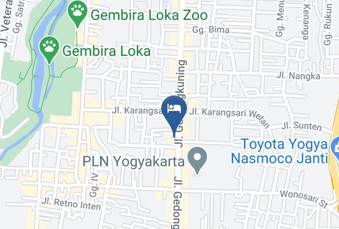 Kota Yogyakarta - Hotel Gedong Kuning Maps