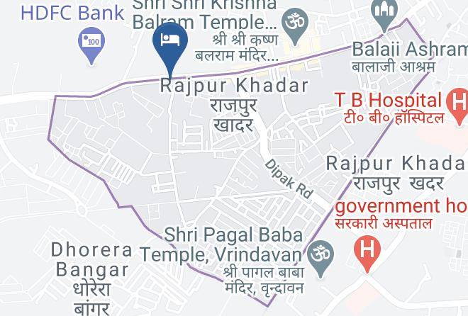 Vrindavan - Hotel Geet Govind Maps