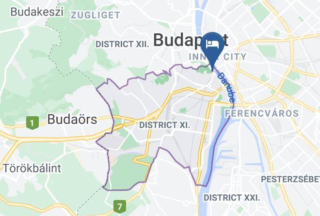 Budapest 11 Kerulet - Danubius Hotel Gellert Maps