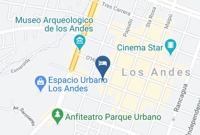 Los Andes Province - Hotel Genova Chile Maps