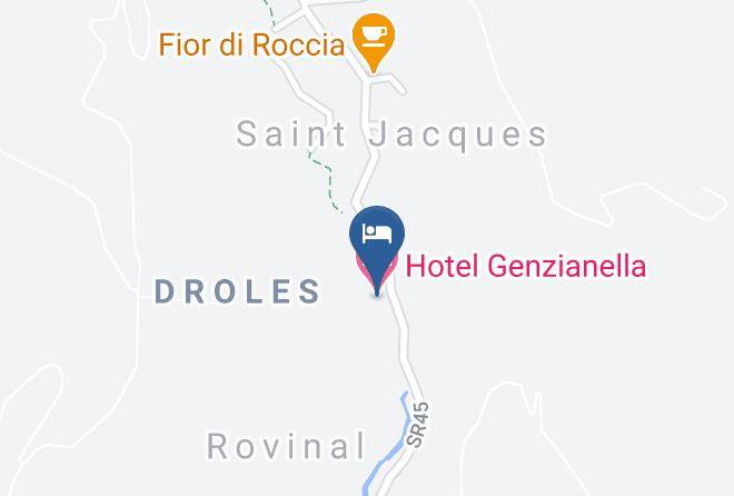 Aosta - Hotel Genzianella Maps