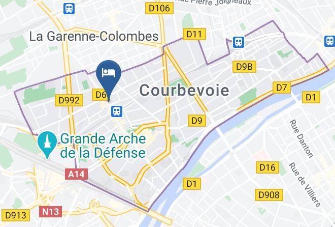 Hauts De Seine - Hotel Courseine Maps