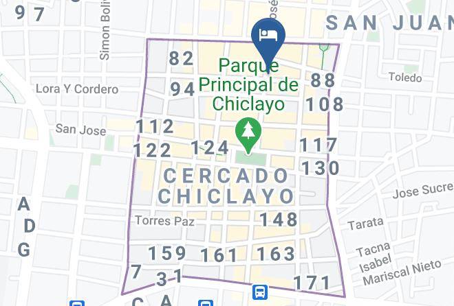 Chiclayo - Zentra Hotel Maps