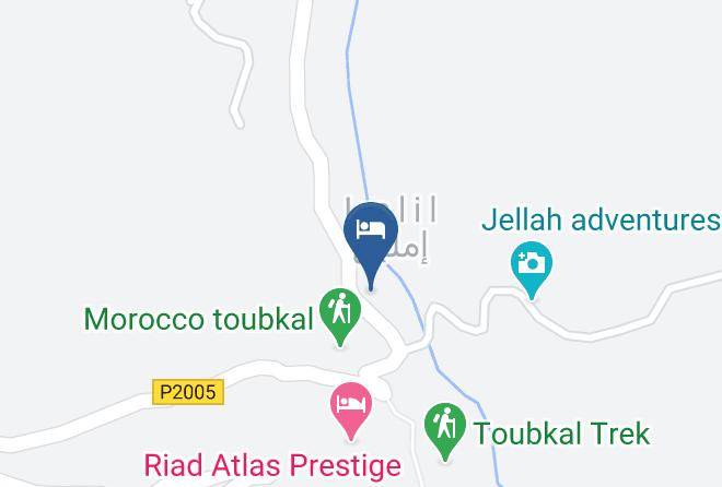 Marrakesh Tensift El Haouz - Hotel Ghazal Imlil Maps