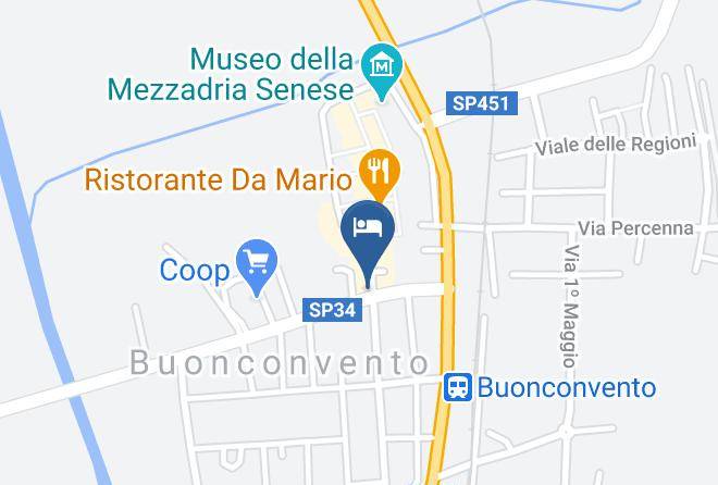 Siena - Hotel Albergo Ghibellino Maps