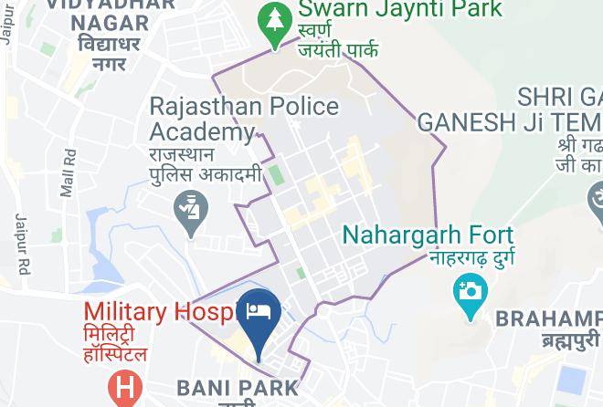 Jaipur - Hotel Ghoonghat Bar & Restaurant Maps