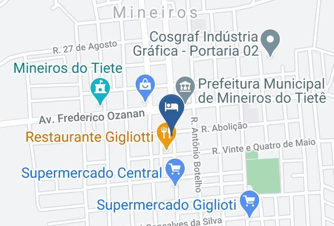 Mineiros Do Tiete - Hotel Gigliotti Maps