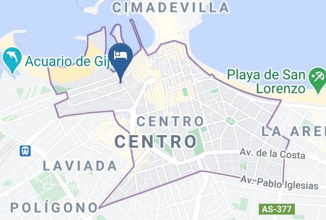 Asturias - Hotel Gijon Maps