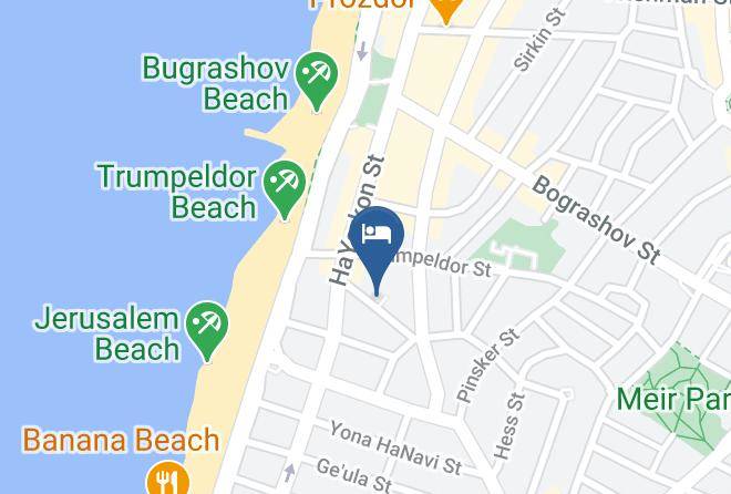 Tel Aviv Hotel Gilgal Map