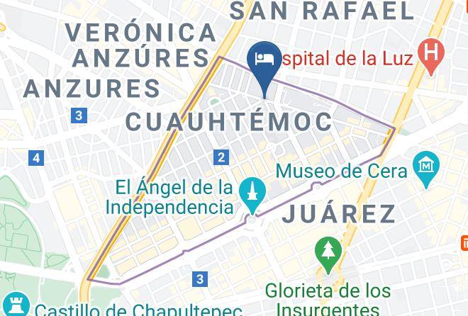 Cuauhtemoc - Hotel Gin Maps
