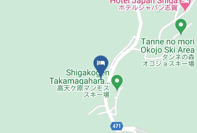 Yamanouchi Townshimotakai District - Hotel Ginrei Maps