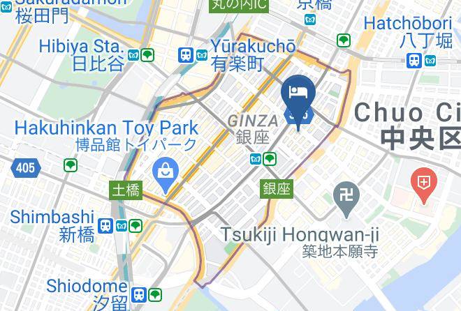 Chuo Ward - Hotel Ginza Daiei Maps