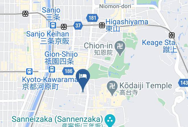 Kyoto City Higashiyama Ward - Hotel Gion Ichirin Maps