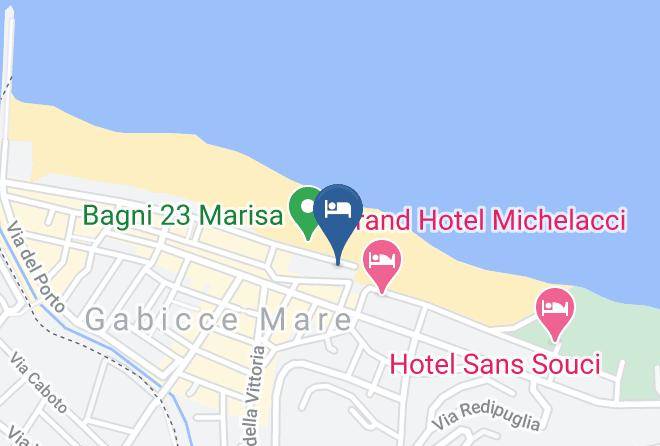 Pesaro And Urbino - Hotel Giovanna Regina Gabicce Mare Maps