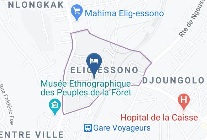 Mfoundi - Hotel Girafe Yaounde Maps