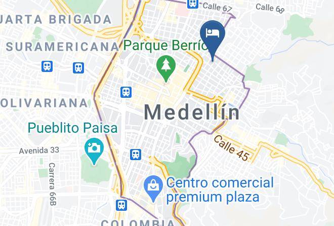 Medellin - Hotel Girardot Real Maps