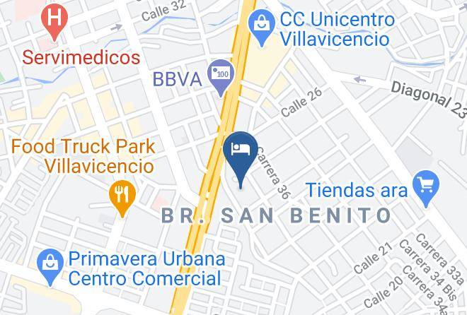 Villavicencio - Hotel Giron Maps