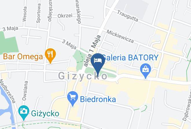 Gizycki - Hotel Gizycko Maps