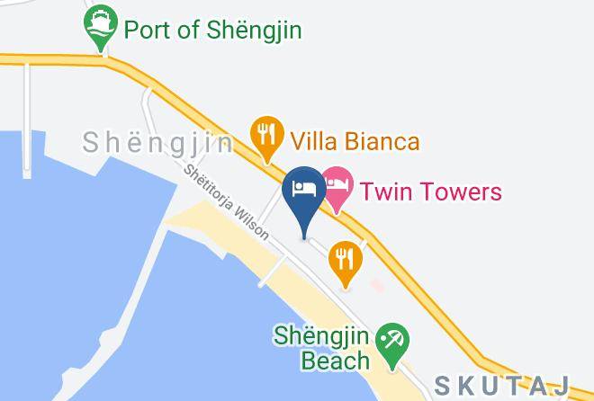 Lezhe - Hotel Gjilani Shengjin Maps