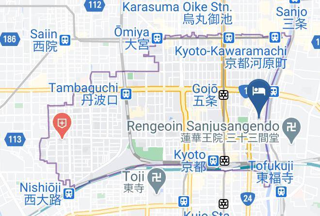 Hotel Glad One Kyoto Shichijo Map
