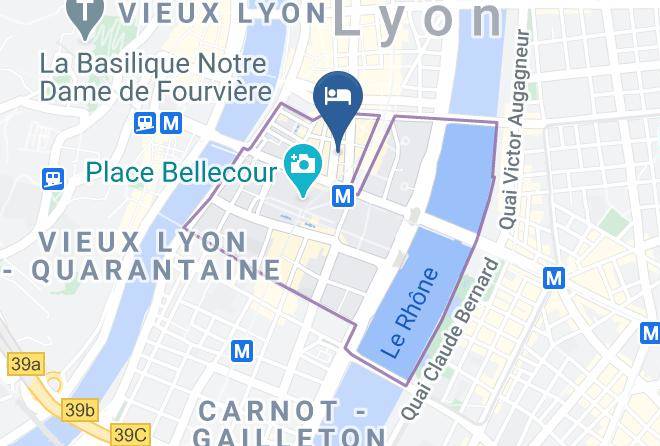 Rhone - Hotel Globe Et Cecil Maps