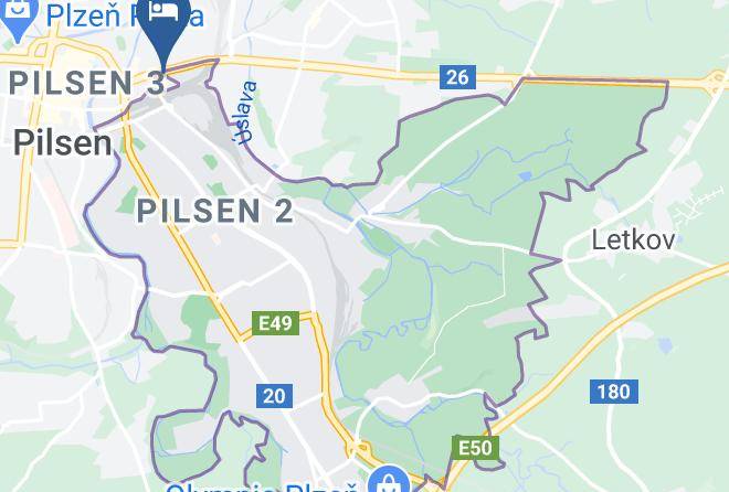 Pilsen - Hotel Globus Maps