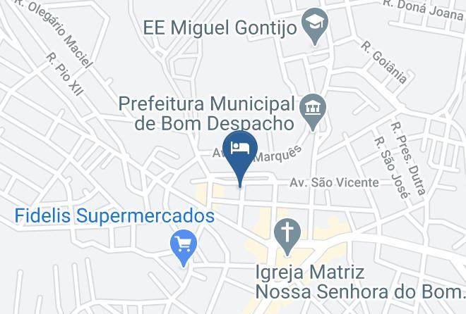 Bom Despacho - Hotel Gloria Maps