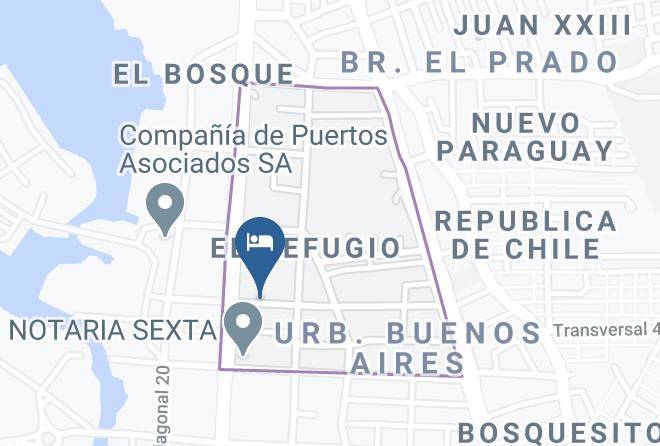 Hotel Gloria Del Norte Map