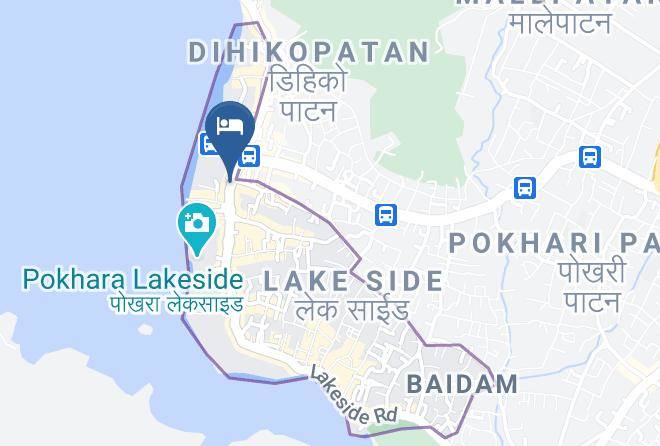 Pokhara - Hotel Glory Garden Maps