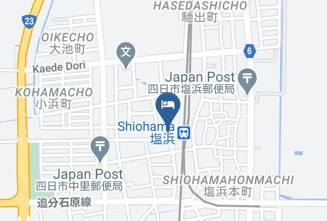 Yokkaichi City - Hotel Glow Maps