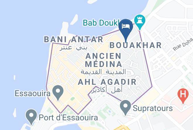 Essaouira - Hotel Riad Gnaoua Maps