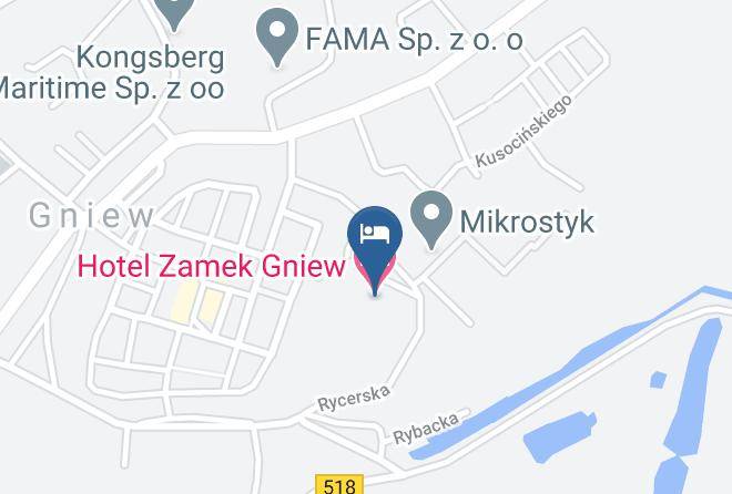 Hotel Gniew Castle Map