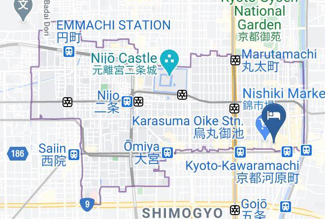 Kyoto City Nakagyo Ward - Hotel Goco Stay Kyoto Shijo Kawaramachi Maps