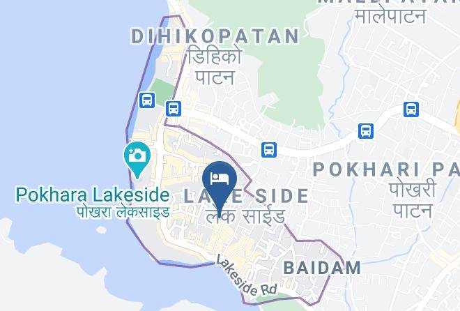 Pokhara - Hotel God Pigeon Maps