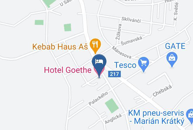 Cheb - Hotel Goethe Maps