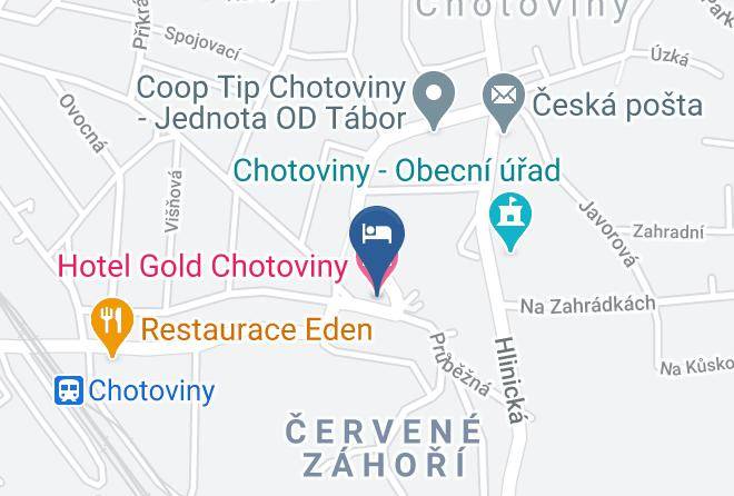 Tabor - Hotel Gold Chotoviny Maps
