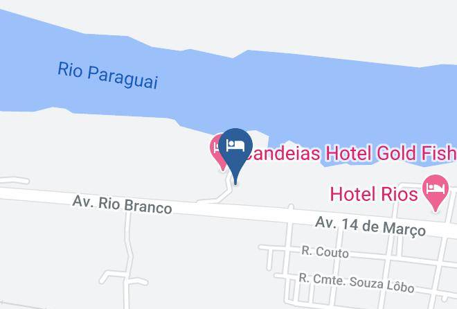 Ladario - Hotel Gold Fish Corumba Ms Maps