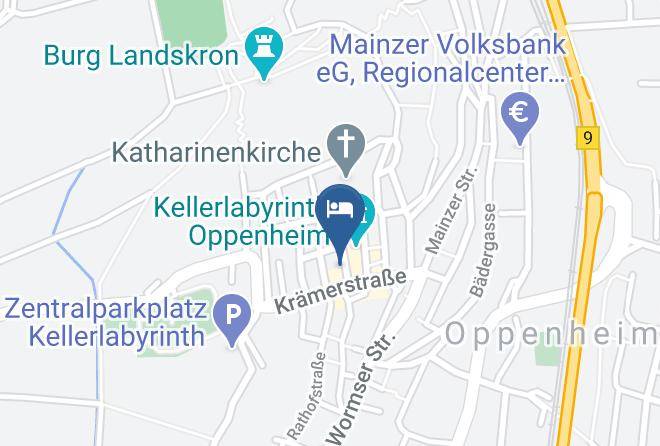 Mainz Bingen - Hotel Gold'ne Krone Oppenheim Maps